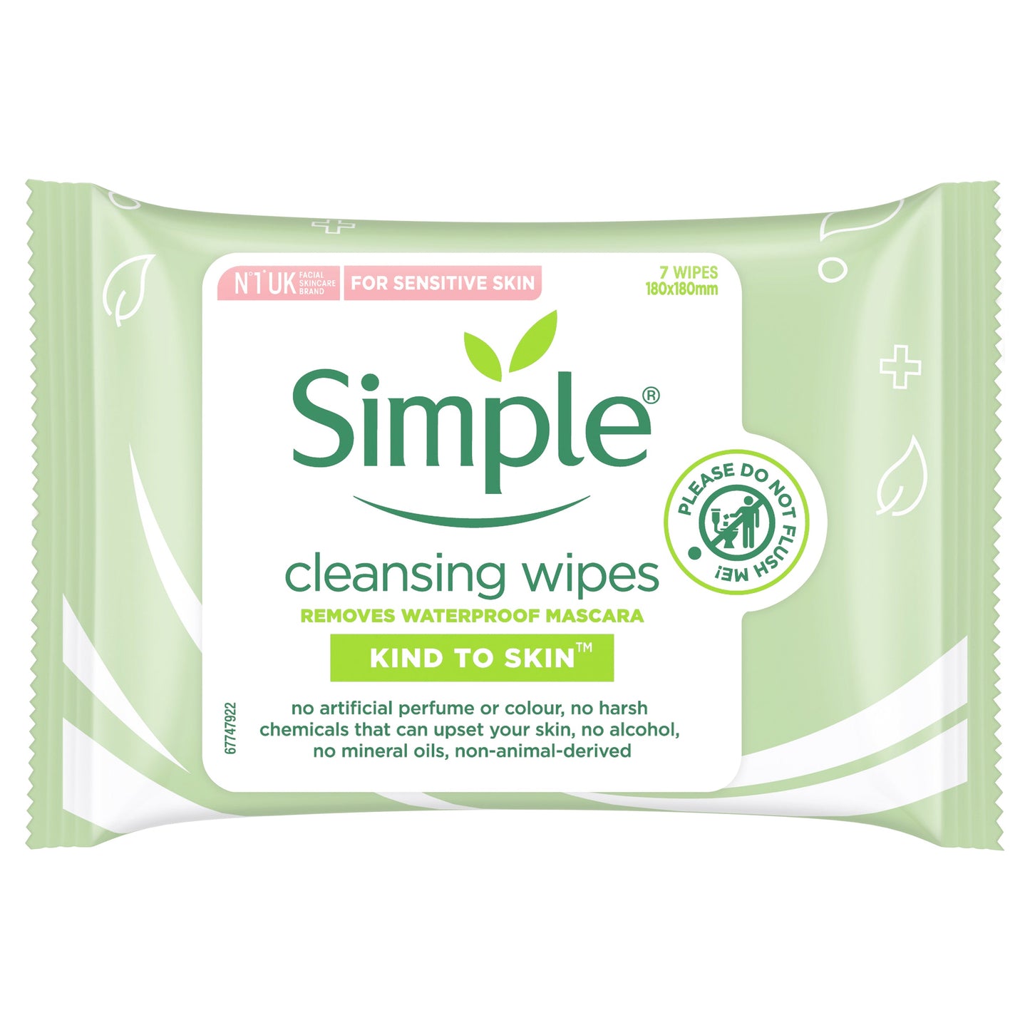 15 x Simple Cleansing Facial Wipes 7 Pack - Cutprice Online