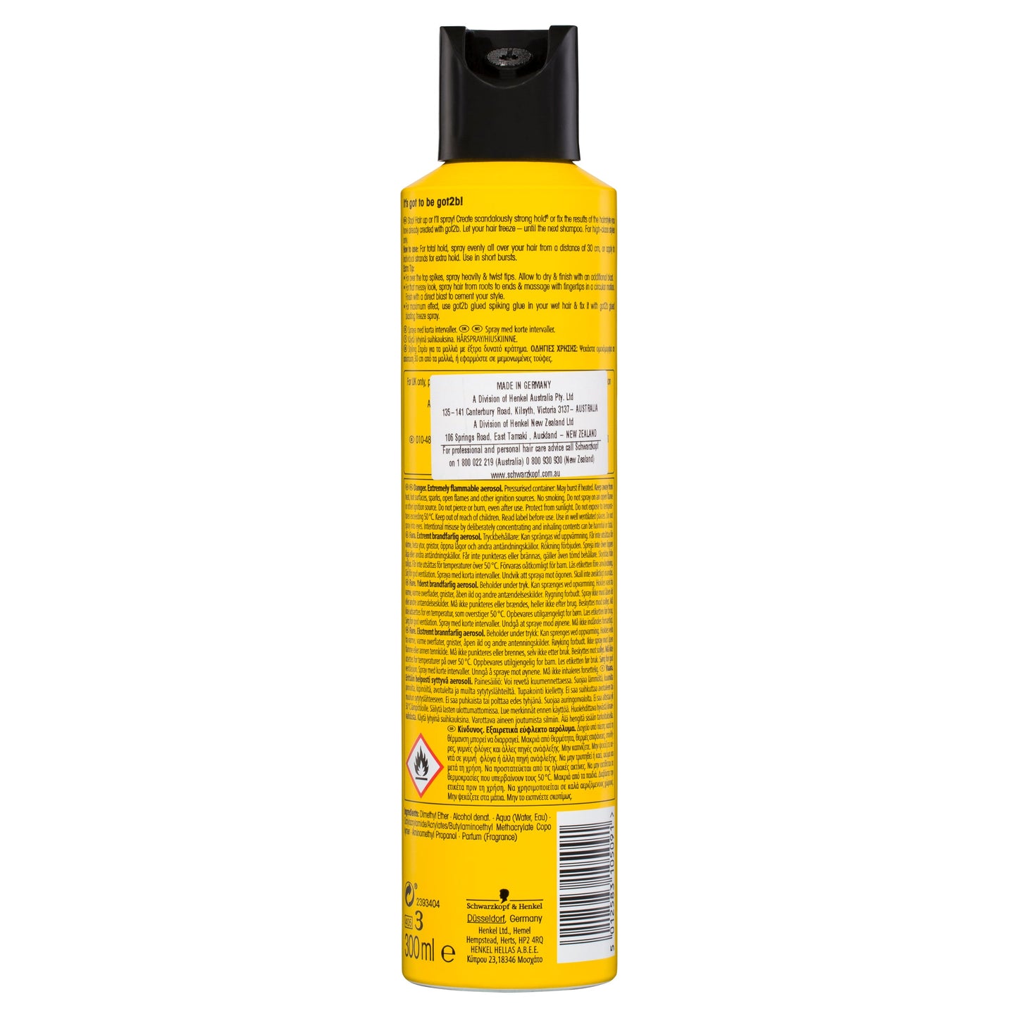 Schwarzkopf got2b Glued Blasting Freeze Spray 300mL - Cutprice Online