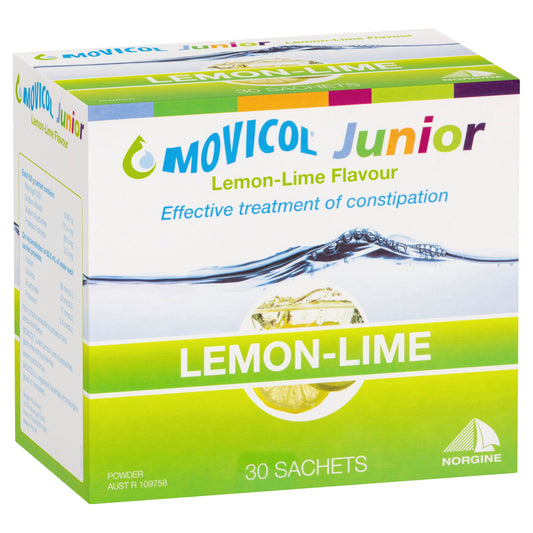 Movicol Junior Lemon Lime 30 Sachets - Cutprice Online