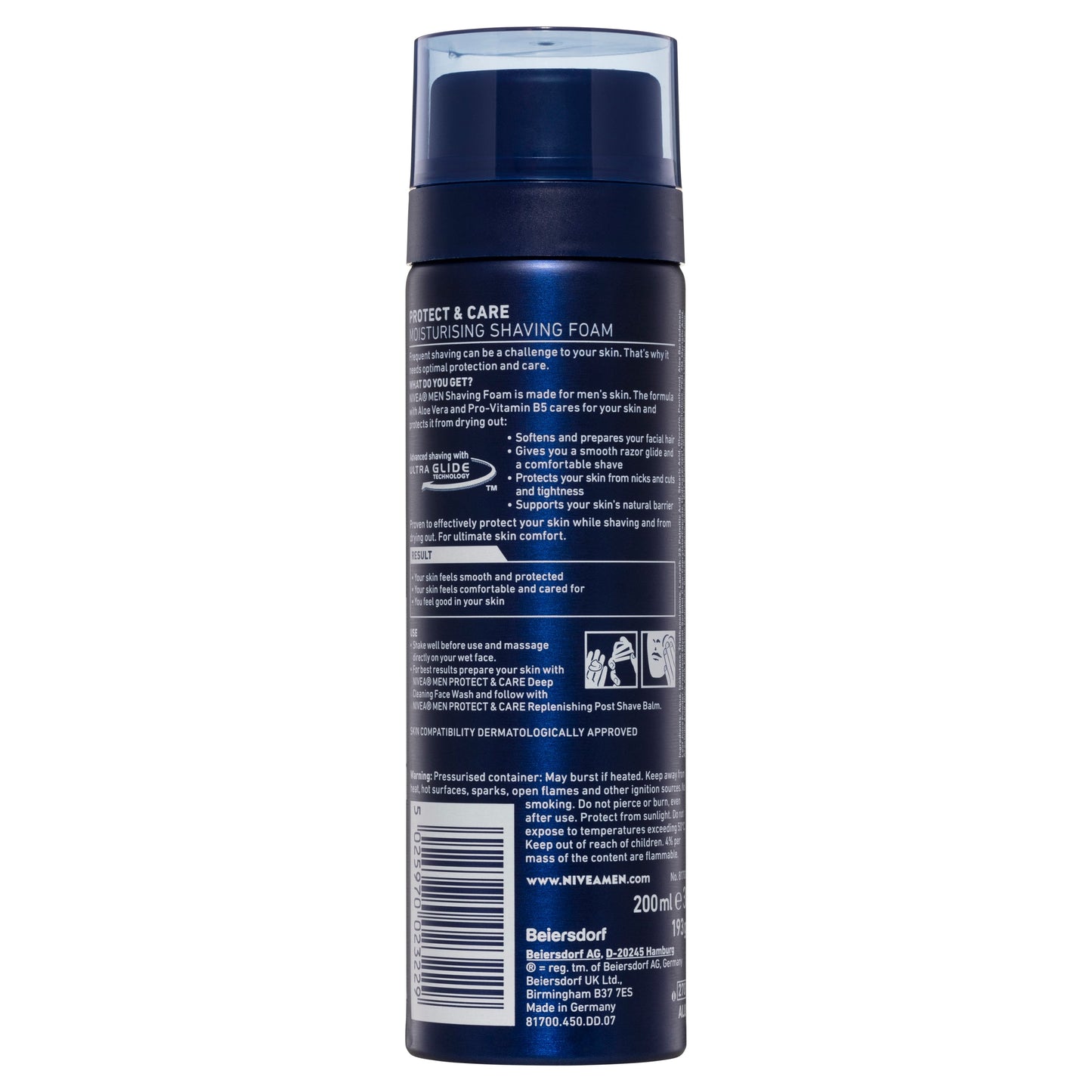 Nivea for Men Shaving Foam Moisturising 200ml - Cutprice Online
