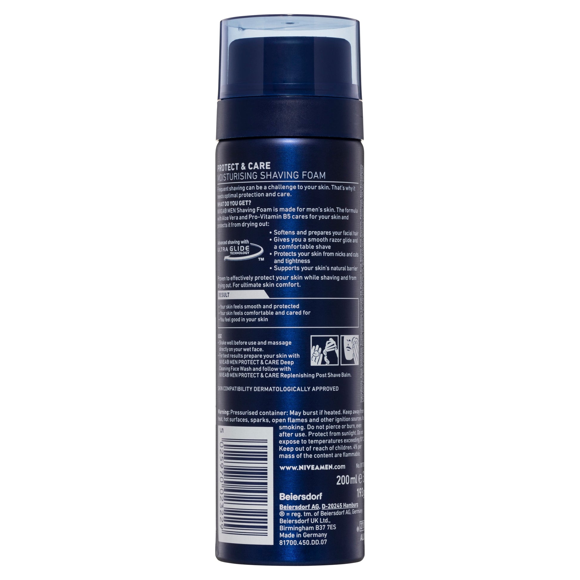 Nivea for Men Shaving Foam Moisturising 200ml - Cutprice Online