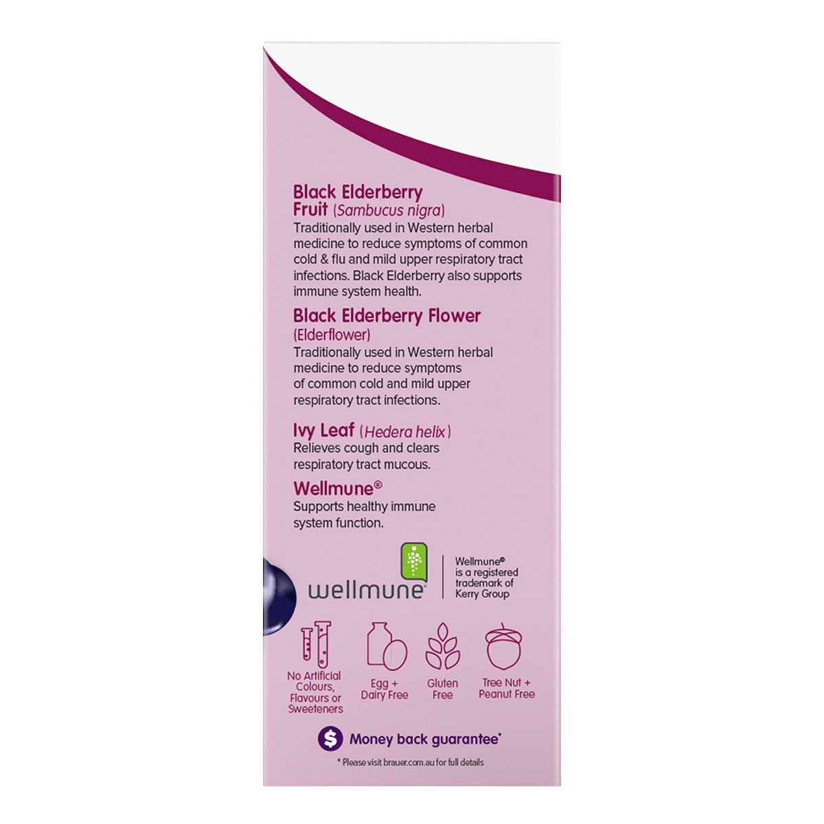 Brauer Sambucus Black Elderberry Cold & Flu Forte for Adults 200ml BRAUER