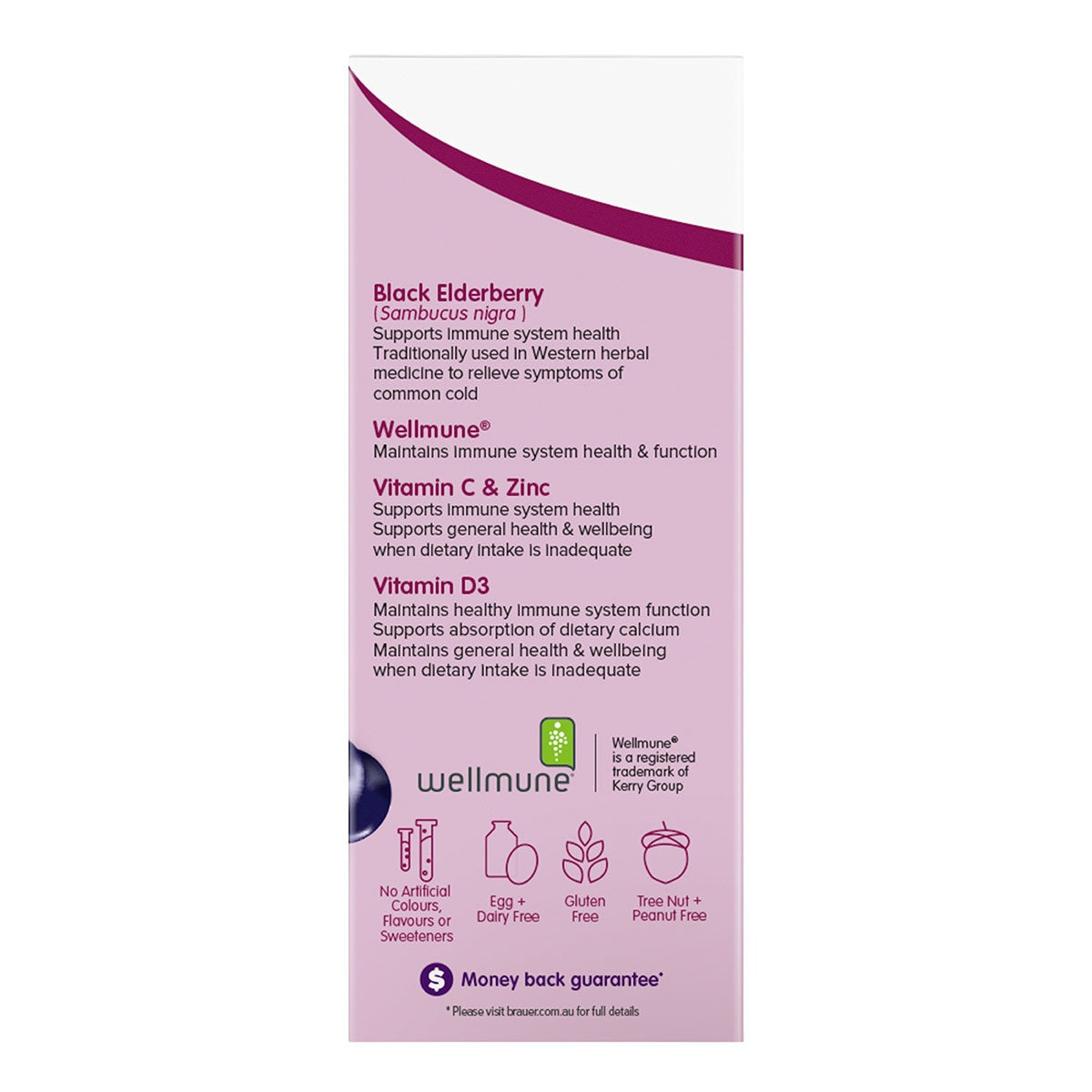 Brauer Sambucus Black Elderberry Immune Forte for Adults 200ml BRAUER