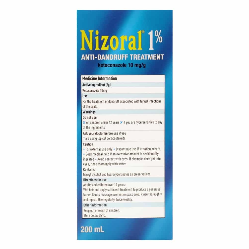 Nizoral Anti-Dandruff Shampoo 1% 200ml - Cutprice Online