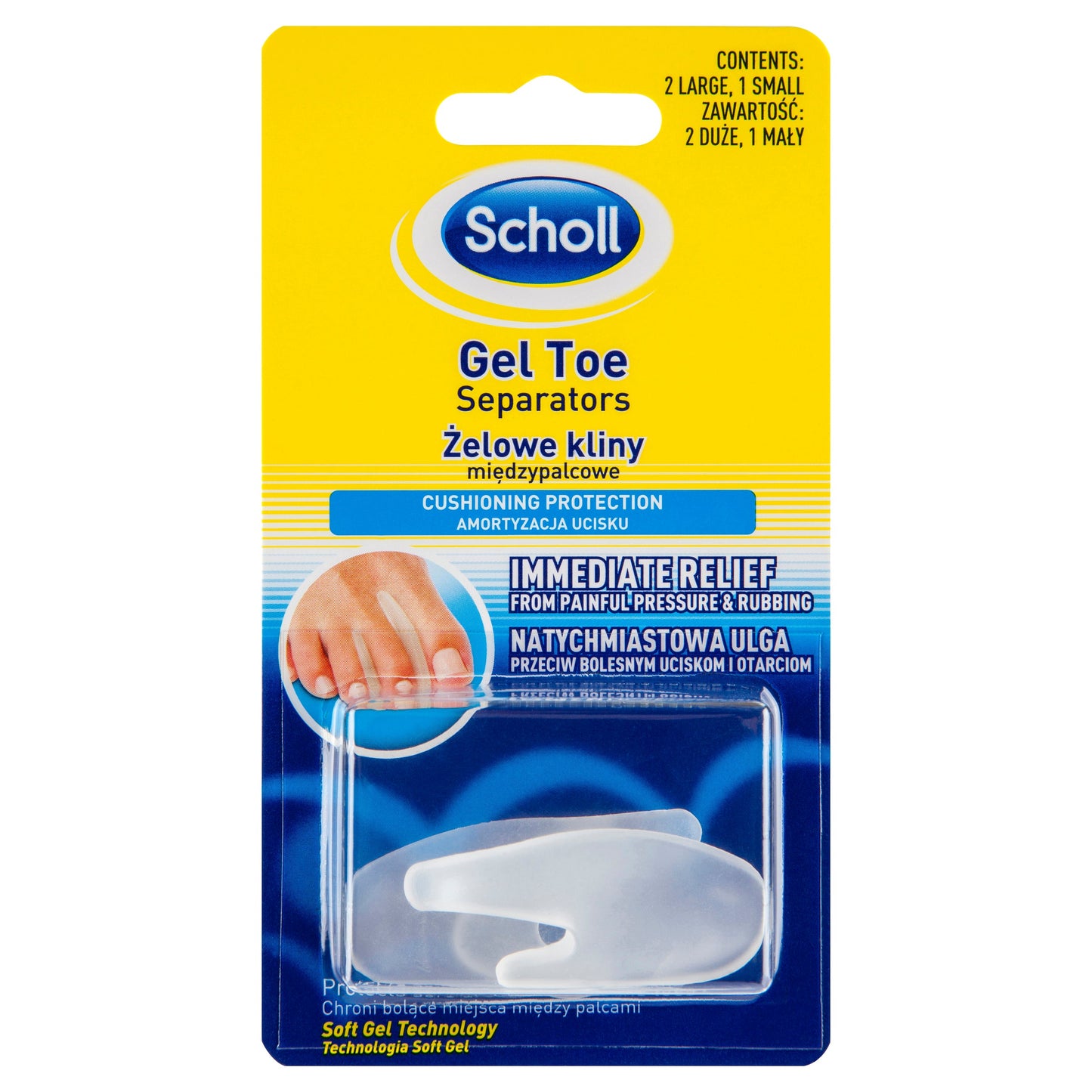 Scholl Get Toe Separators - 2 Large Plus 1 Small - Cutprice Online