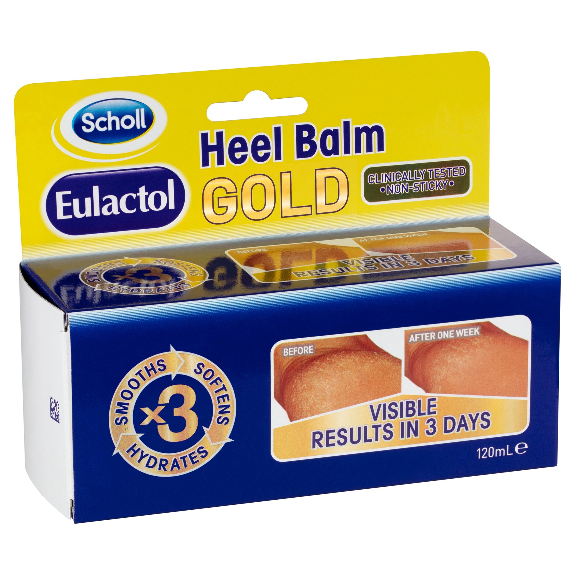 Scholl Eulactol Cracked Heel Balm Gold 120ml - Cutprice Online