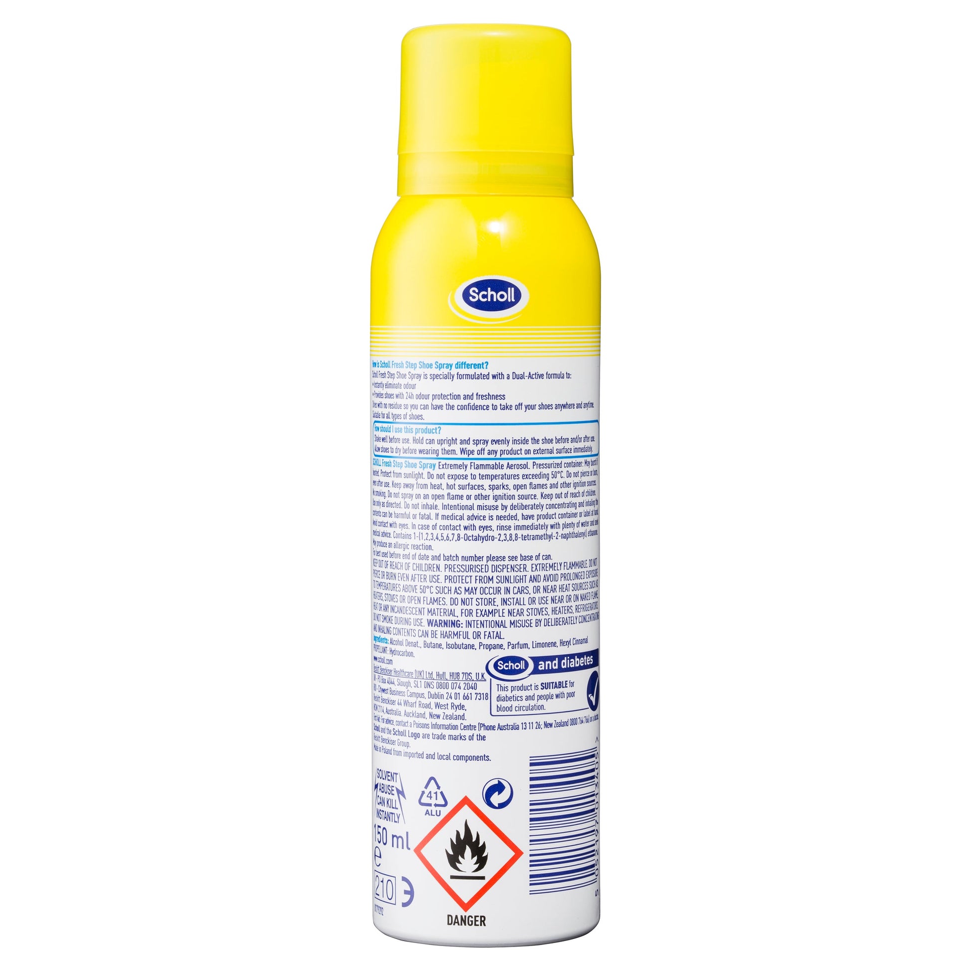 SCHOLL FRESH/S SHOE SPRAY 100G - Cutprice Online