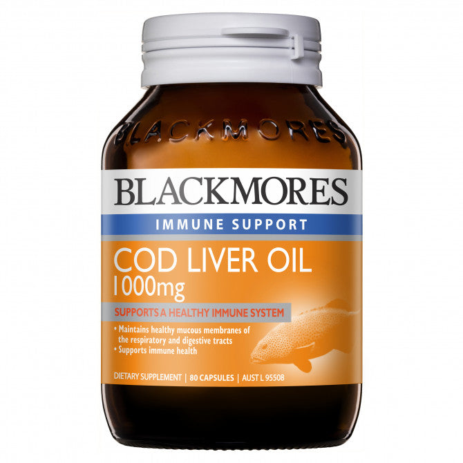 Blackmores Cod Liver Oil 1000mg 80 Capsules - Cutprice Online