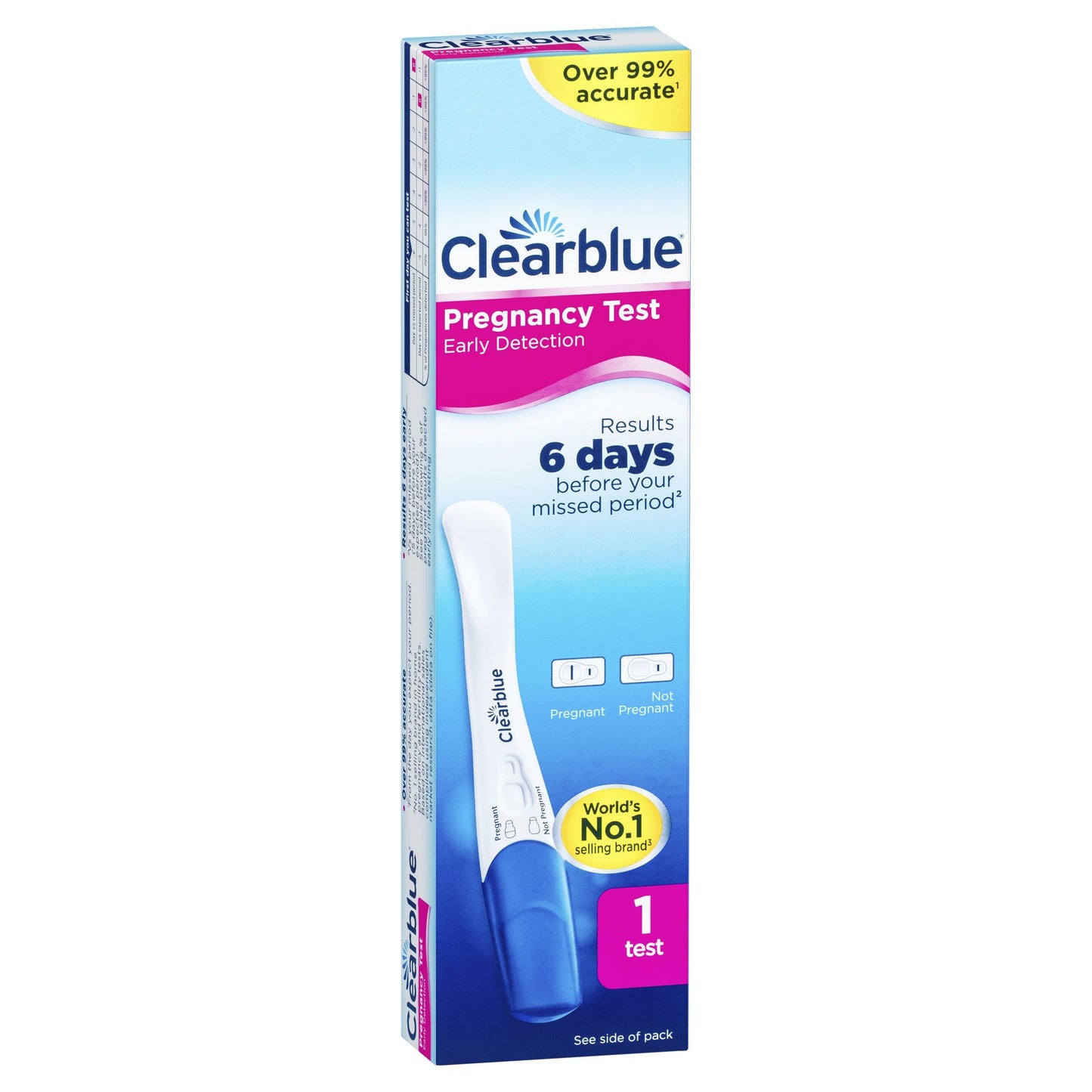 CLEARBLUE EARLY DETECTION PREGNANCY TEST, KIT OF 1 TEST - Cutprice Online