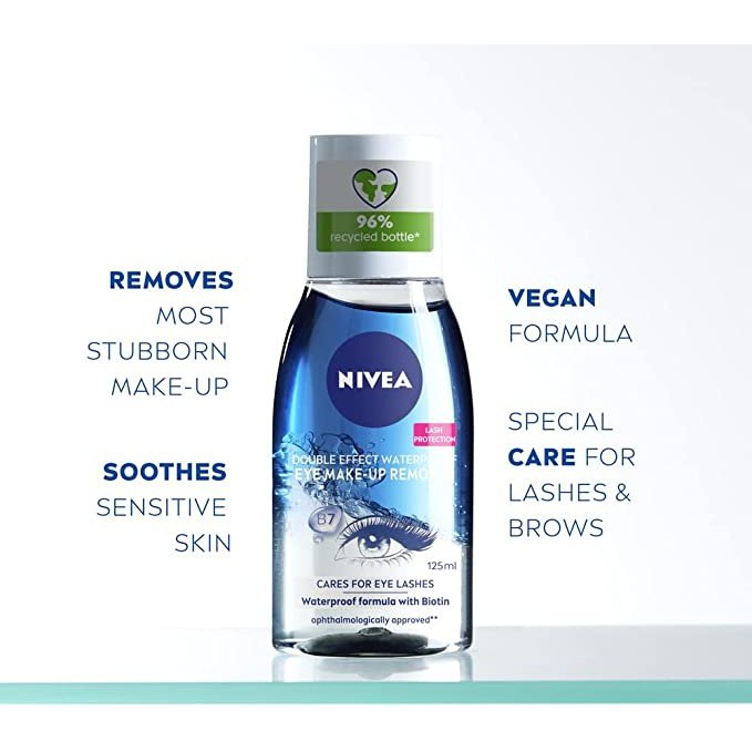 Nivea Daily Essentials Double Effect Eye Makeup Remover 125ml - Cutprice Online