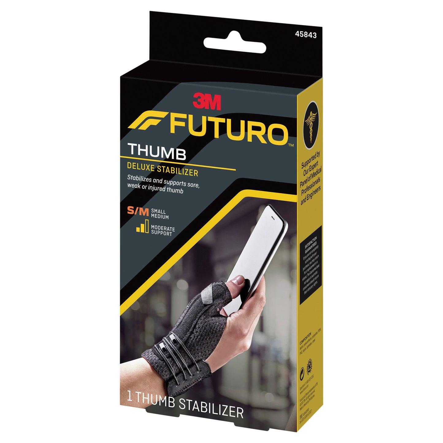 Futuro Deluxe Thumb Stabiliser Black Small - Medium - Cutprice Online