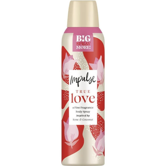 Impulse Body Spray Xxl True Love 150ml