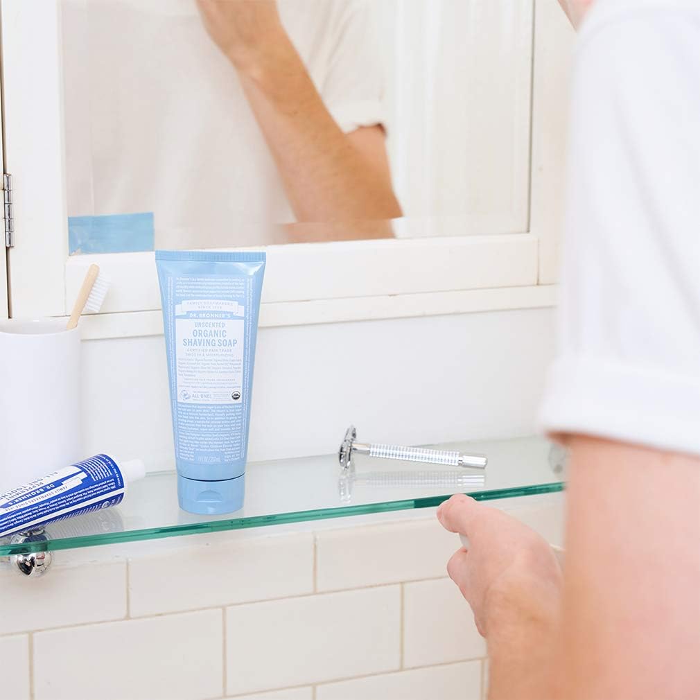 Dr. Bronner's Organic Shaving Soap Unscented 207ml - Cutprice Online