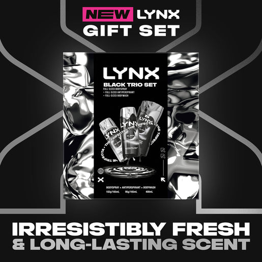 Lynx Black Trio Gift Set R25