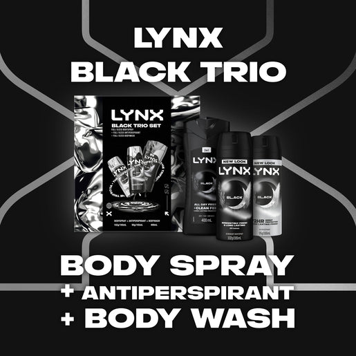 Lynx Black Trio Gift Set R25