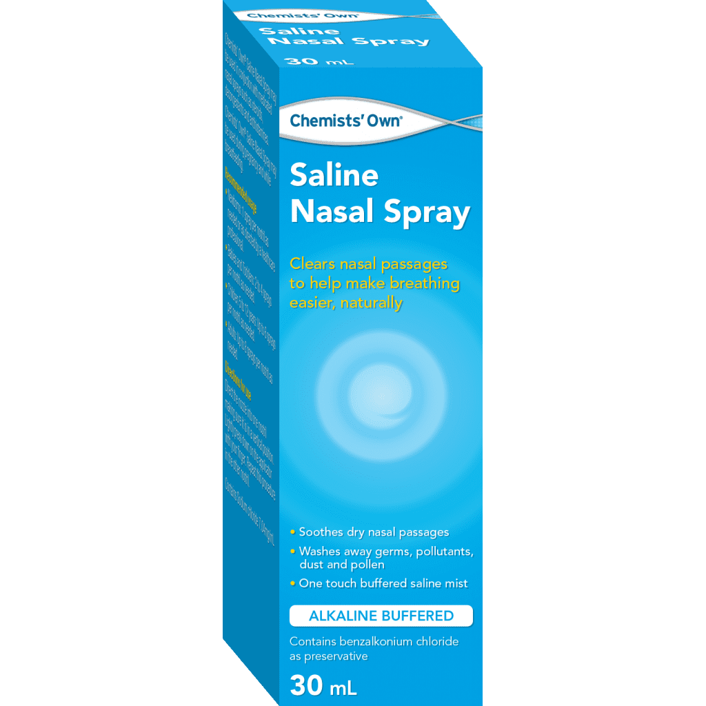 Chemists’ Own Saline Nasal Spray 30ml (Similar to Fess) - Cutprice Online