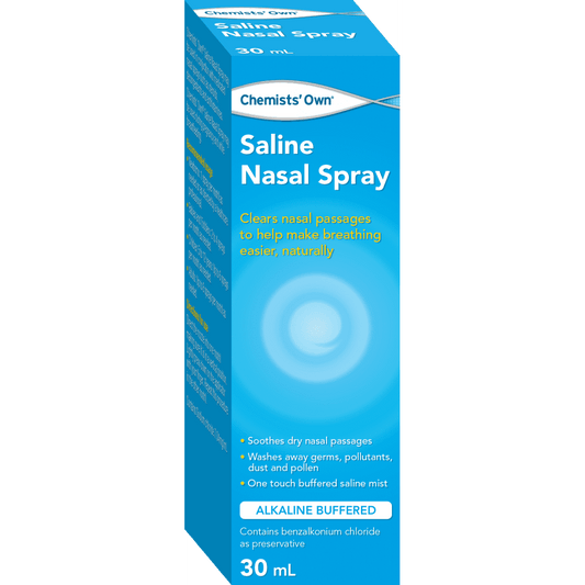 Chemists’ Own Saline Nasal Spray 30ml (Similar to Fess) - Cutprice Online