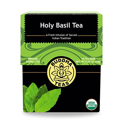 Buddha Teas Organic Herbal Tea Bags Holy Basil Tea (Tulsi) 18 BUDDHA TEAS