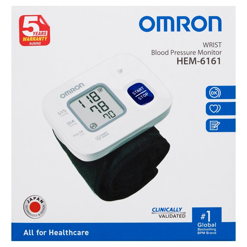 Omron Wrist Blood Pressure Monitor Basic HEM-6161 - Cutprice Online