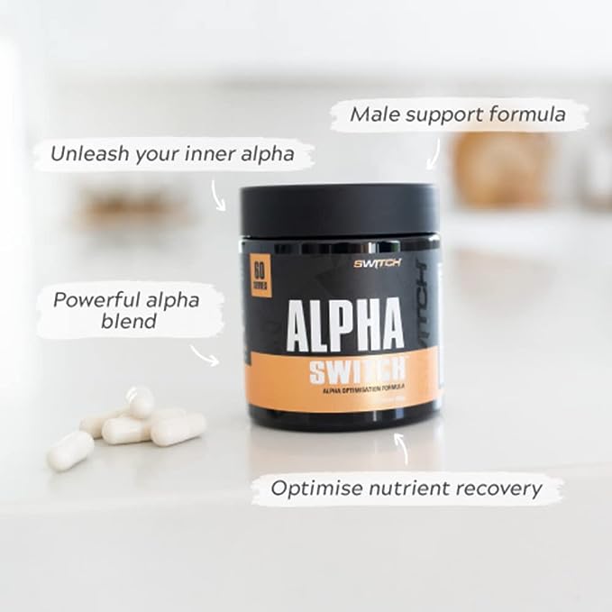 SWITCH NUTRITION Alpha Male Support Formula 120 Caps Switch Nutrition