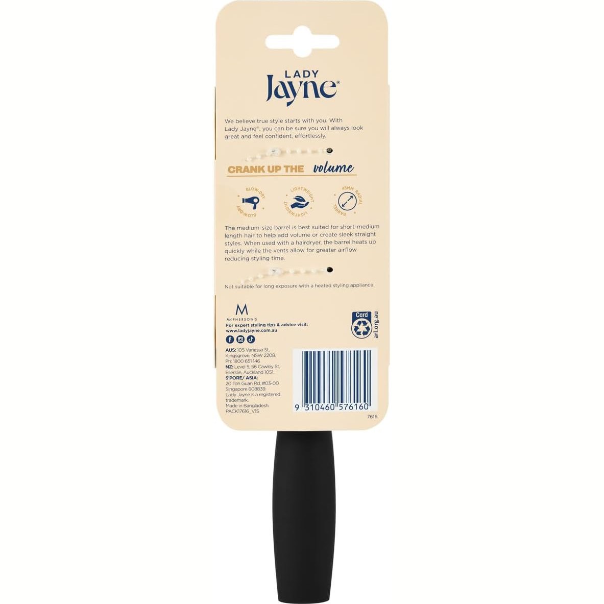 Lady Jayne Thermal Radial Brush