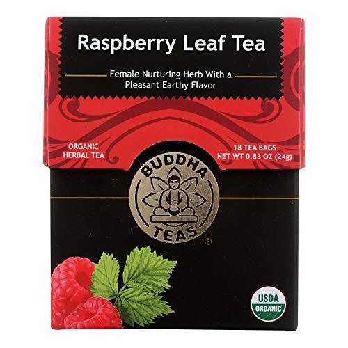 Buddha Teas Organic Herbal Tea Bags Raspberry Leaf Tea 18 BUDDHA TEAS