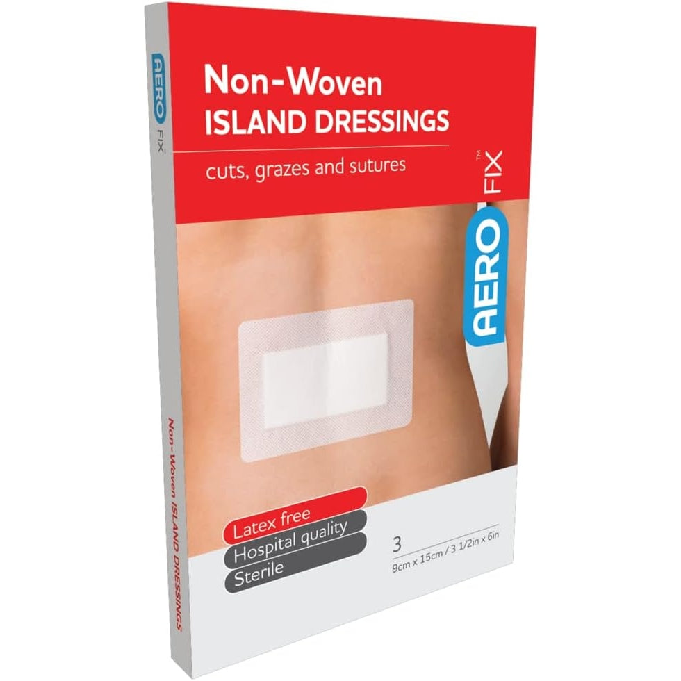 Aerofix Non-woven Island Dressing 9 X 15cm 3pk