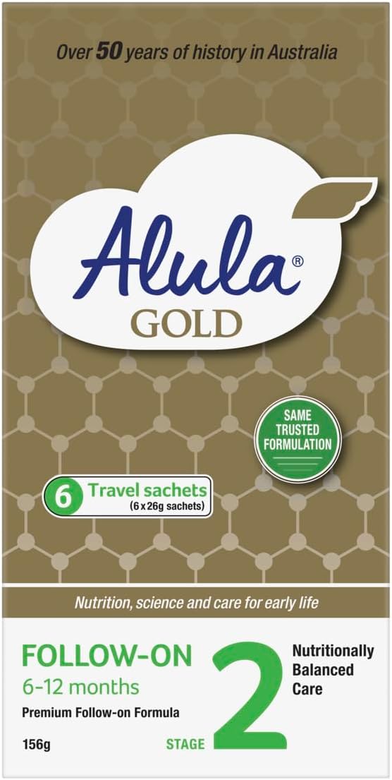 Alula Gold Follow-on Stage 2 Formula 6-12 Months Stickpack 6 Pack