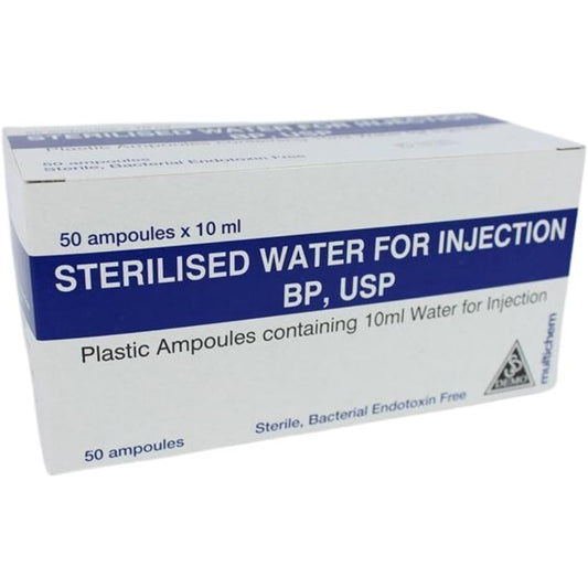 Multichem Water For Injection Ampules 5ml 50 - Cutprice Online