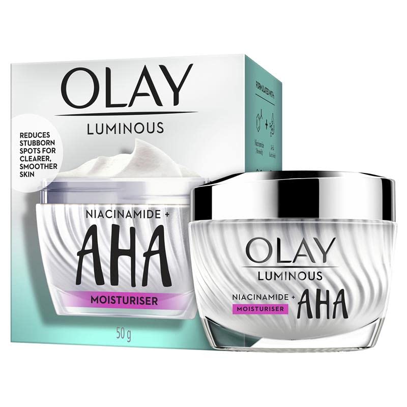 Olay Luminous Niacinamide + AHA Face Cream Moisturiser 50g - Cutprice Online