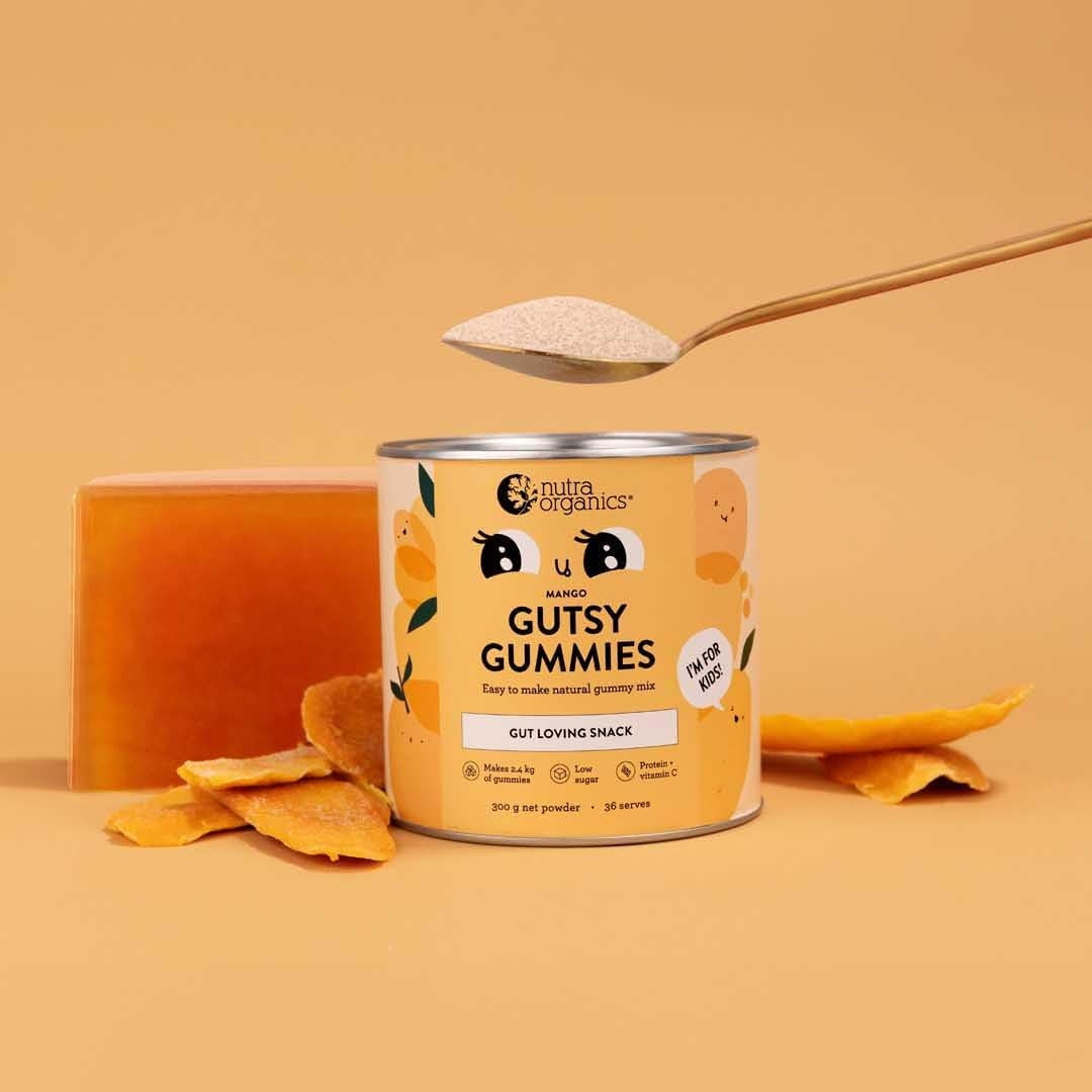 Nutra Organics Gutsy Gummies Mango 300g - Cutprice Online
