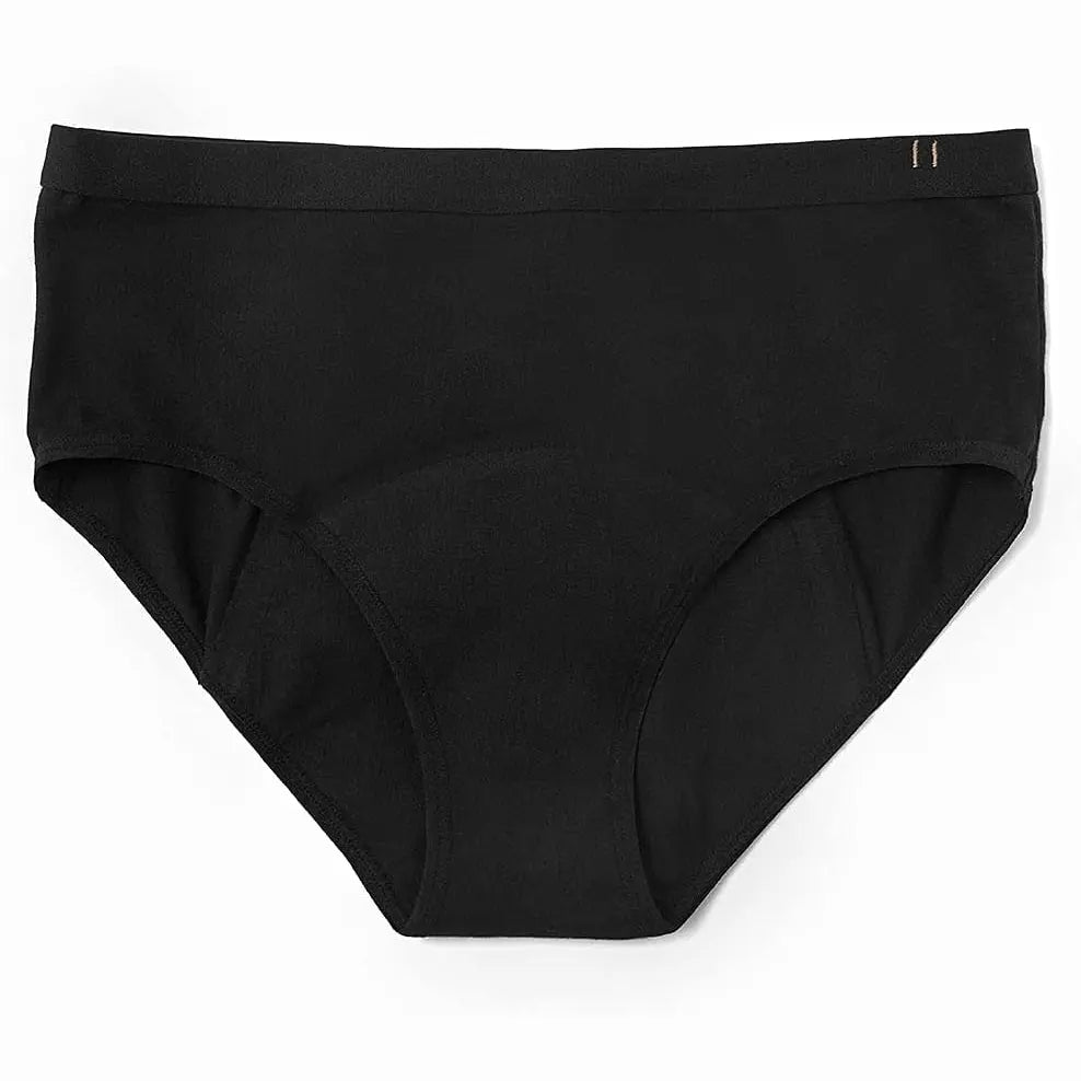 TOM ORGANIC The Period Brief Mid-Rise Black XL TOM ORGANIC