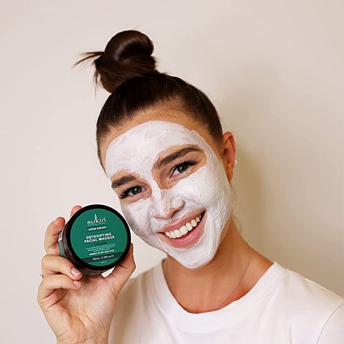 Sukin Super Greens Detoxifying Facial Clay Masque 100ml - Cutprice Online