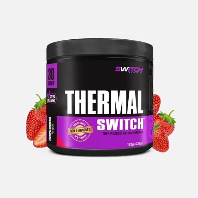 SWITCH NUTRITION Thermal Thermogenic Energy Formula Strawberry Burst 120g Switch Nutrition