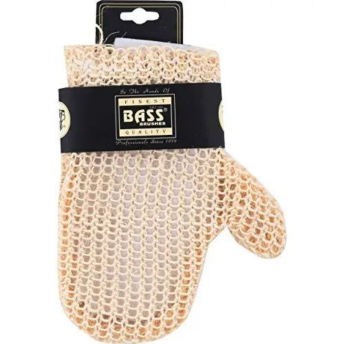 Bass Body Care Sisal Deluxe Hand Glove Knitted Style, Firm 1 BASS BODY