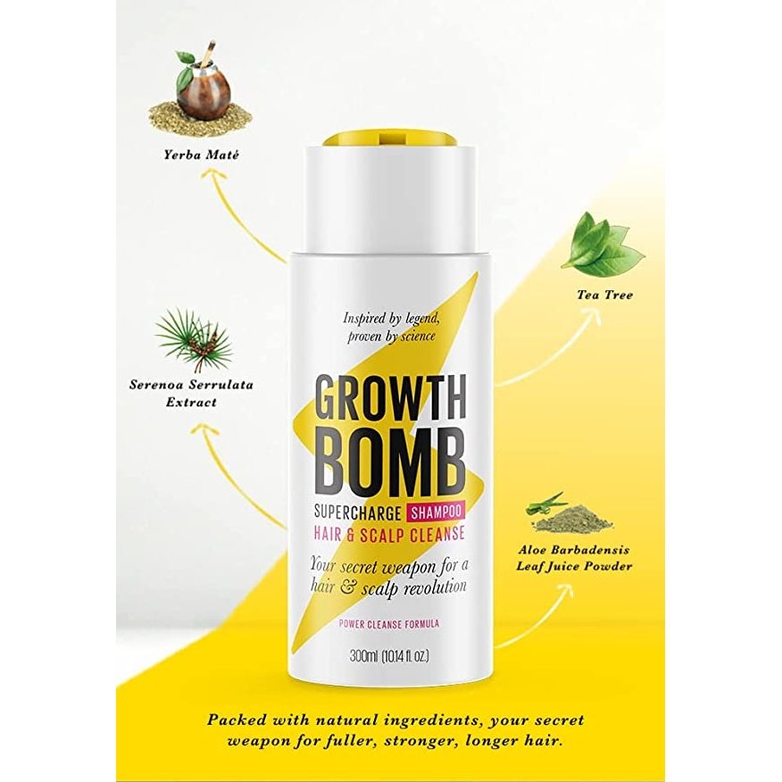 Growth Bomb Shampoo 300ml - Cutprice Online