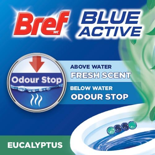 Bref Toilet Cleaner Cage Odour Stop Eucalyptus 50g