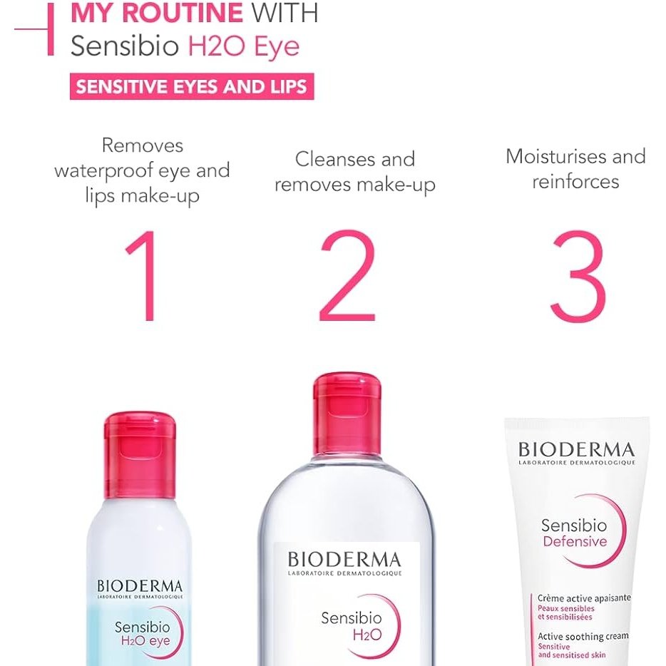 Bioderma Sensibio H2O Eye Biphasic Micellar Waterproof Makeup Remover 125ml - Cutprice Online