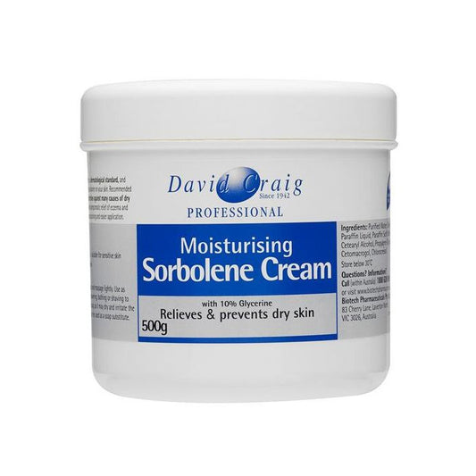 David Craig Moisturising Sorbolene Cream With 10% Glycerine 500g - Cutprice Online
