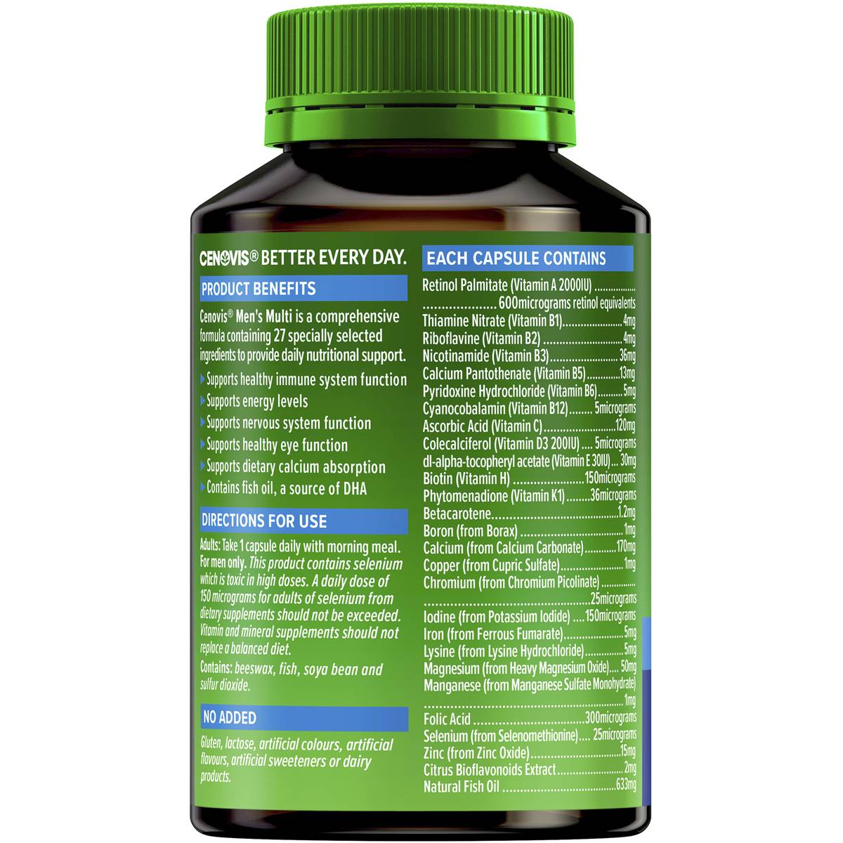 Cenovis Men’s Multi 50 Capsules - Cutprice Online