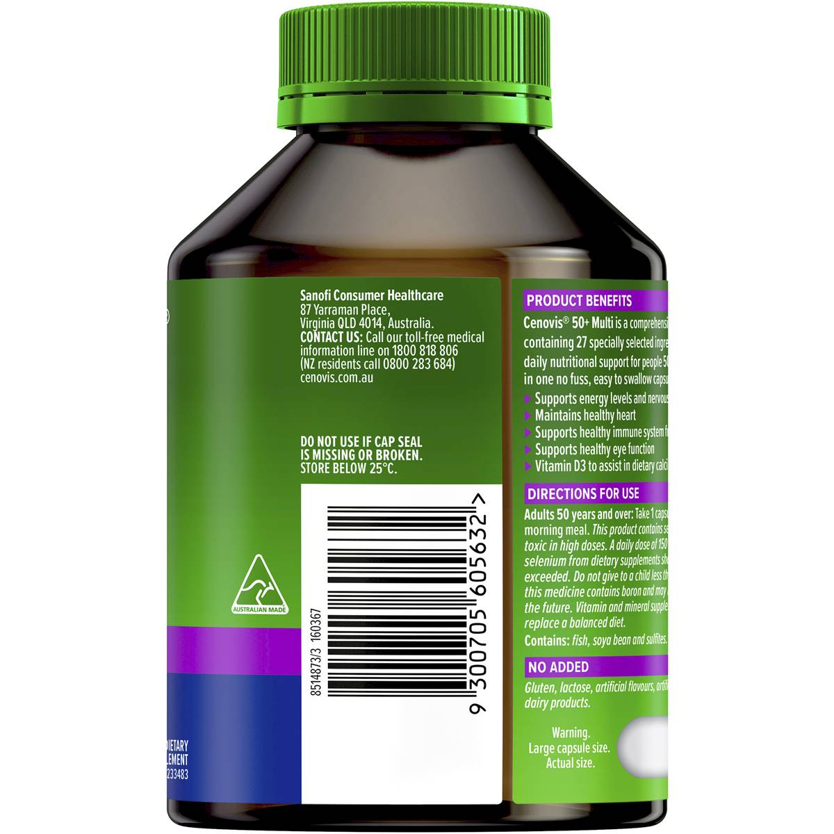 Cenovis 50+ Multi - Once-daily Multivitamin - 100 Capsules - Cutprice Online