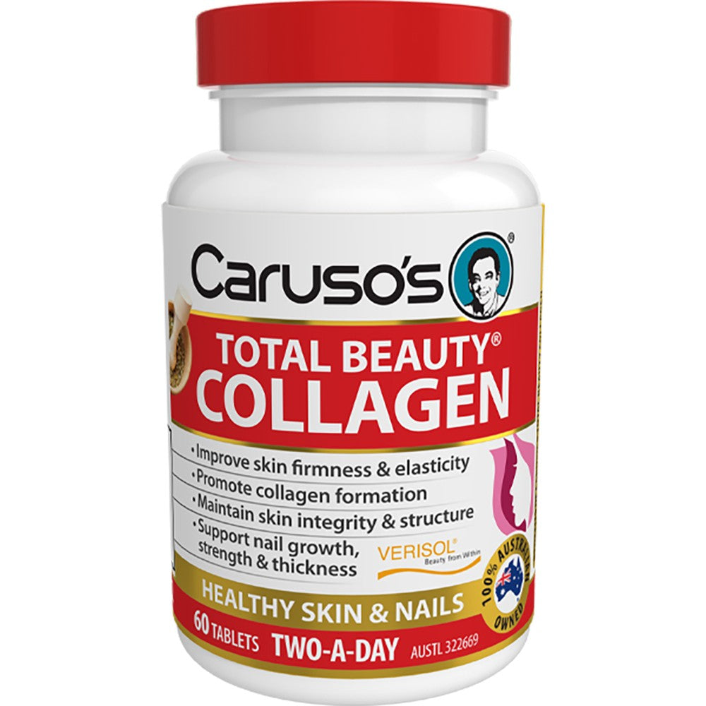 Caruso's Natural Health Total Beauty Collagen 60 Tablets - Cutprice Online