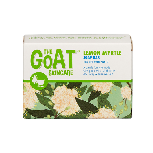 The Goat Skincare Soap Bar with Lemon Myrtle - 100g Carton 12