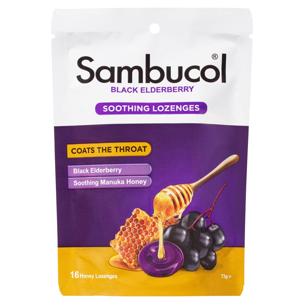 Sambucol Soothing Nose & Throat Menthol & Honey 16 Lozenges - Cutprice Online