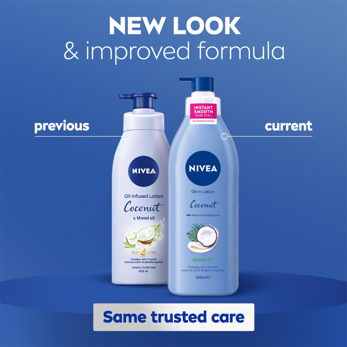 Nivea Oil Infused Coconut and Monoi Oil Body Lotion 400ml - Cutprice Online