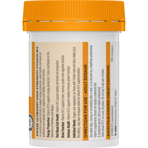 Swisse Vitamin B12 60 Tablets - Cutprice Online