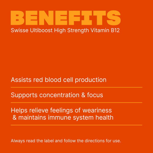 Swisse Vitamin B12 60 Tablets - Cutprice Online