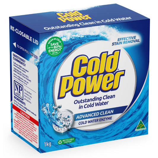 Cold Power Regular Advanced Clean Powder Laundry Detergent 1kg - Cutprice Online