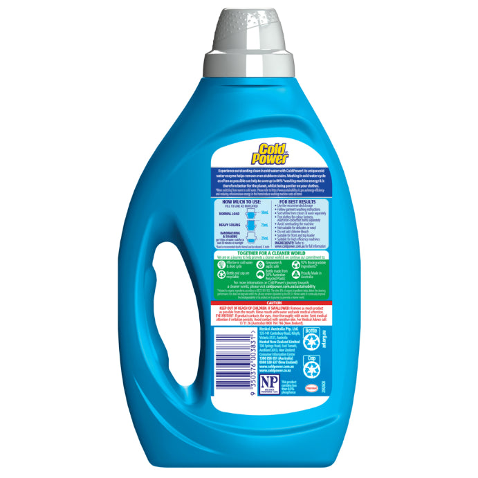 Cold Power Advanced Clean Cold Water Enzyme, Liquid Laundry Detergent, 1 Litre - Cutprice Online
