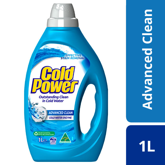 Cold Power Advanced Clean Cold Water Enzyme, Liquid Laundry Detergent, 1 Litre - Cutprice Online